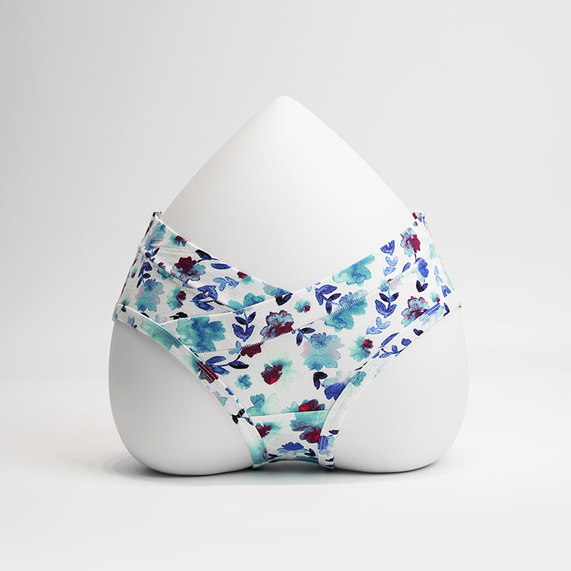 বাঁশ ভিসকোজ মুদ্রিত প্রসূতি প্যান্টি